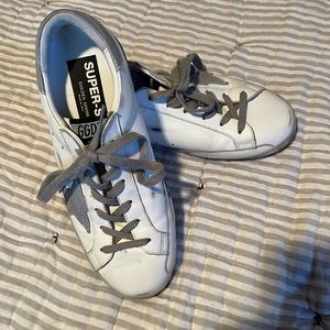 Golden Goose White & Silver Super Star